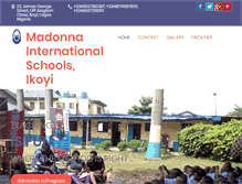 Tablet Screenshot of madonnainternationalschools.com